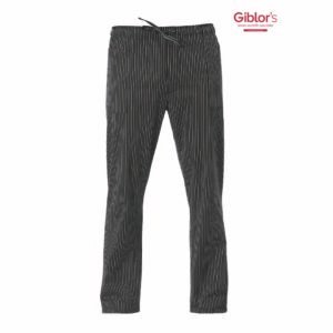 PANTALON ENRICO COCINA LISTADO NEGRO GIBLOR'S