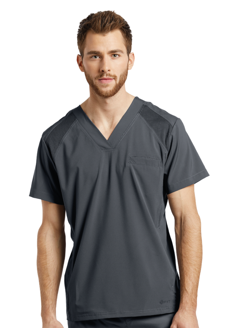 TOP ALLURE 2265 HOMBRE CUELLO V GRIS WHITE CROSS