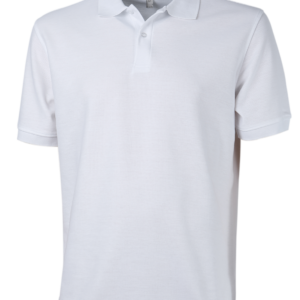 POLERA PIQUÉ HOMBRE BLANCA M/C
