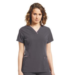 TOP MARVELLA 755 CUELLO V GRIS WHITE CROSS