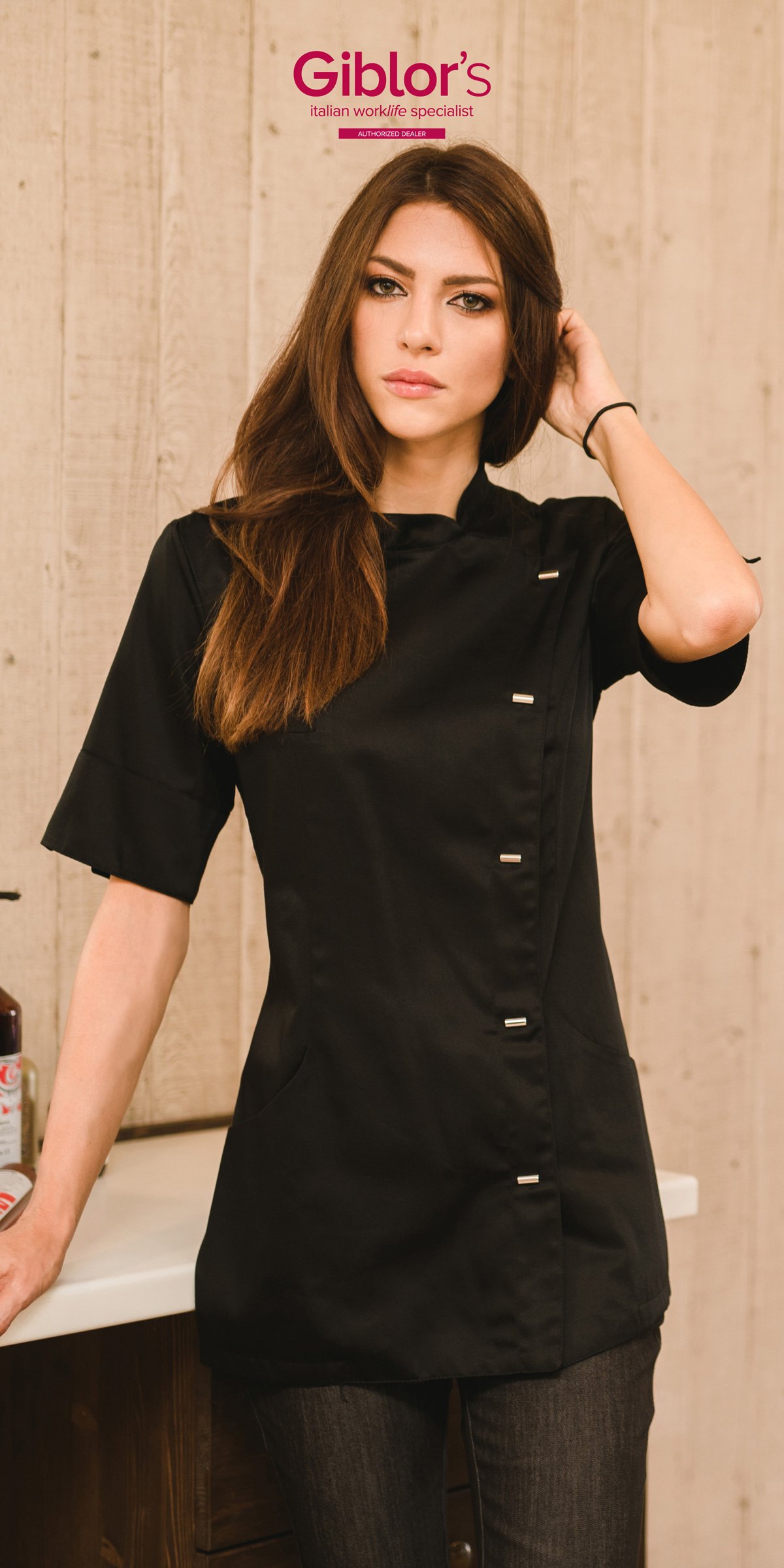 CHAQUETA MAYA NEGRA MUJER M/C GIBLOR'S