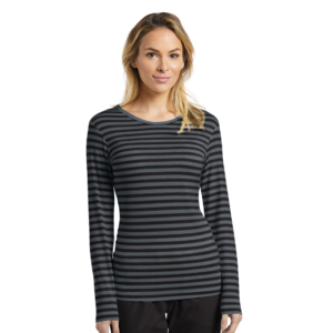 POLERA OASIS 208 M/L LISTADA NEGRA WHITE CROSS