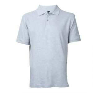 POLERA PIQUÉ HOMBRE GRIS M/C