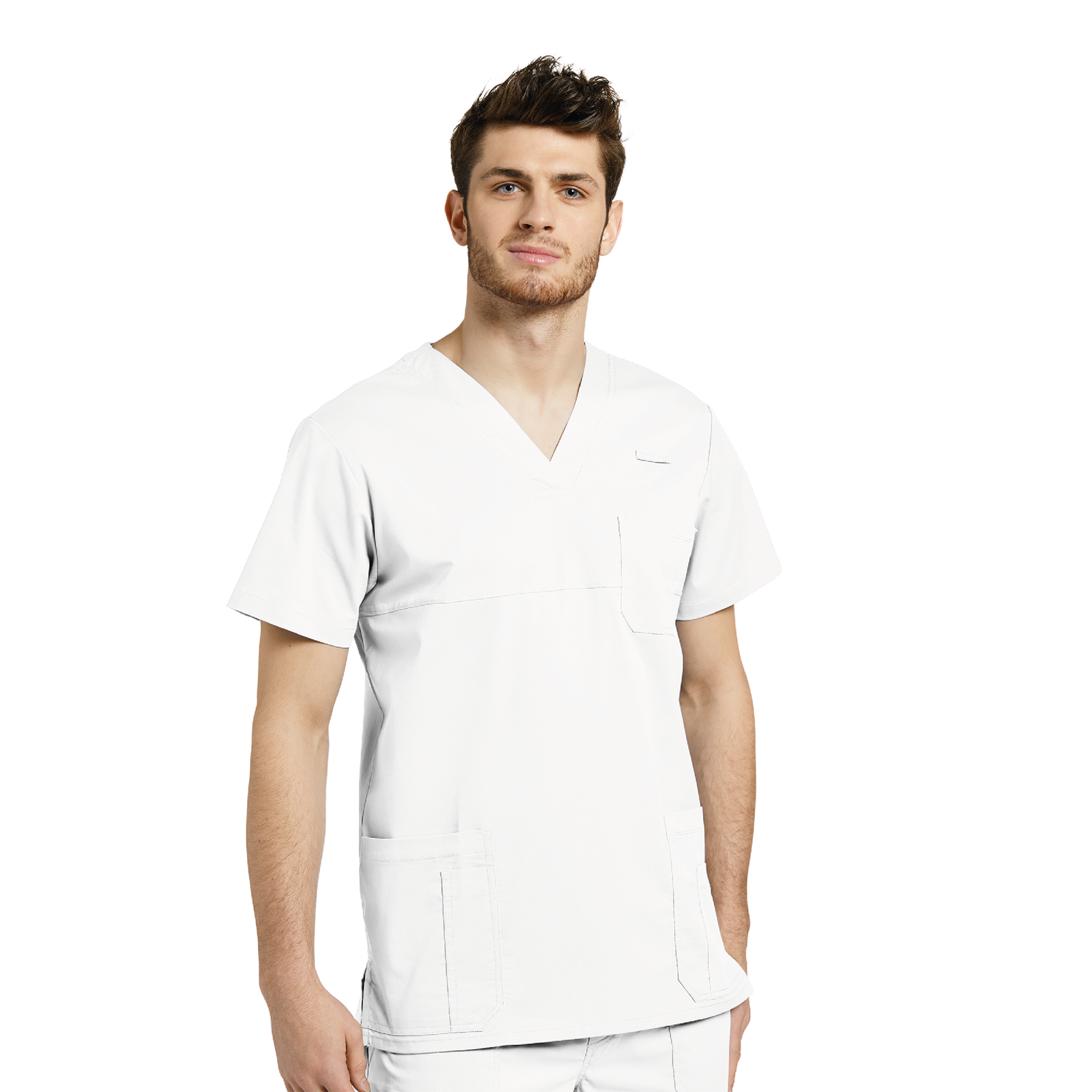TOP ALLURE 2265 HOMBRE CUELLO V BLANCO WHITE CROSS