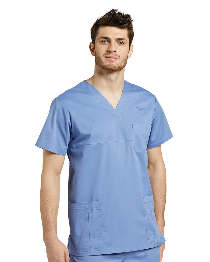 TOP ALLURE 2265 HOMBRE CUELLO V AZUL CIELO WHITE CROSS