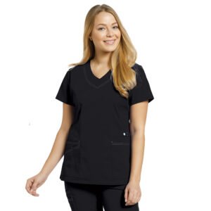 TOP ALLURE 741 CONTRASTE NEGRO WHITE CROSS