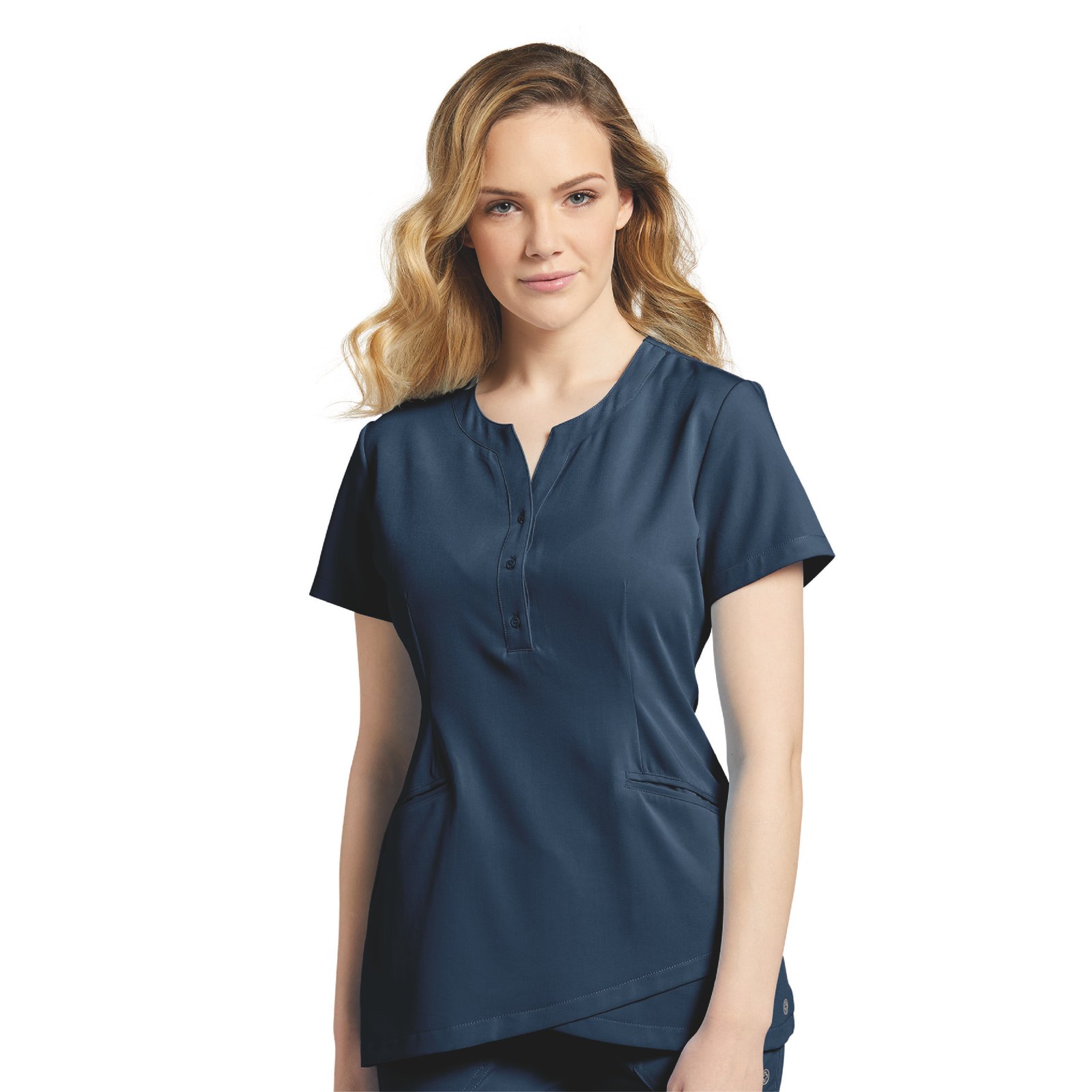 TOP MARVELLA 784 BOTON AZUL MARINO WHITE CROSS