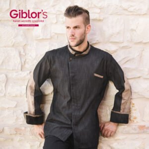 CHAQUETA ULISES MEZCLILLA NEGRA GIBLOR'S
