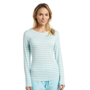 POLERA OASIS 208 M/L LISTADA AZUL MIST WHITE CROSS