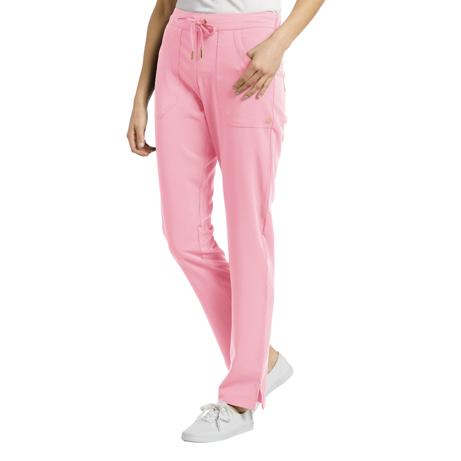 PANTALON FIT 384 STRAIGHT ROSA BLUSH WHITE CROSS