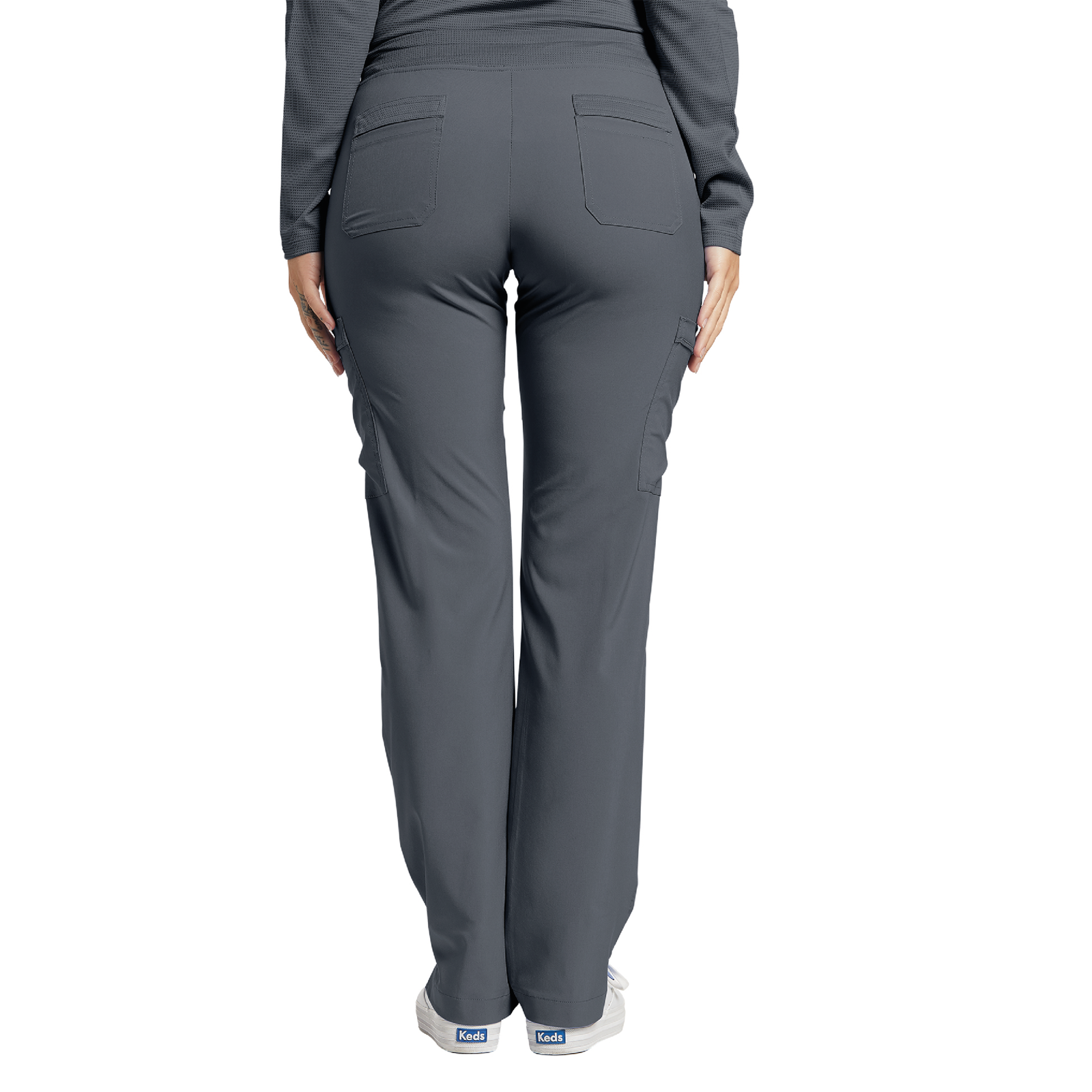 PANTALON FIT 373 GRIS WHITE CROSS - Imagen 2