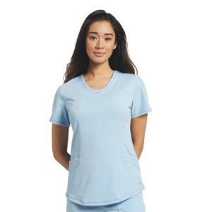 TOP MARVELLA 782 CUELLO V AZUL CLARO WHITE CROSS