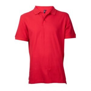 POLERA PIQUÉ HOMBRE ROJA M/C