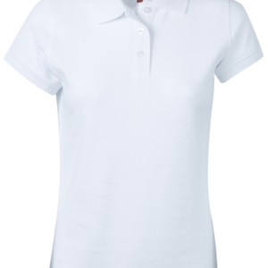 POLERA PIQUÉ MUJER BLANCA M/C