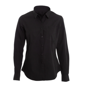 BLUSA TREVIRA NEGRA CUELLO V M/L