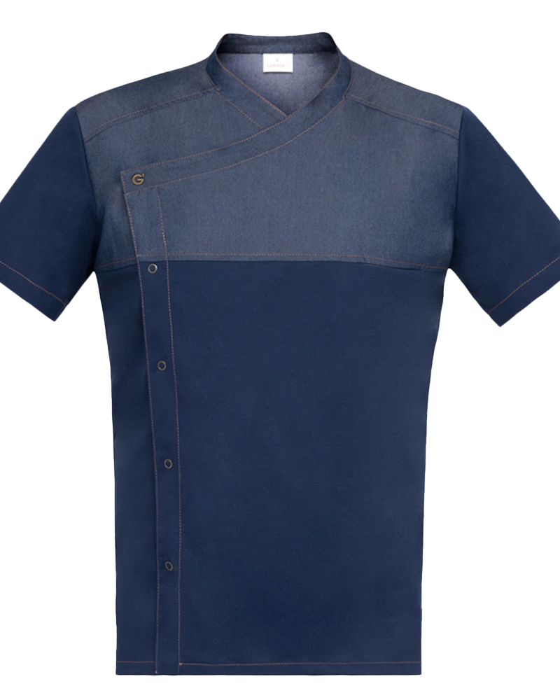 CHAQUETA LAPO JEANS AZUL M/C GIBLOR'S