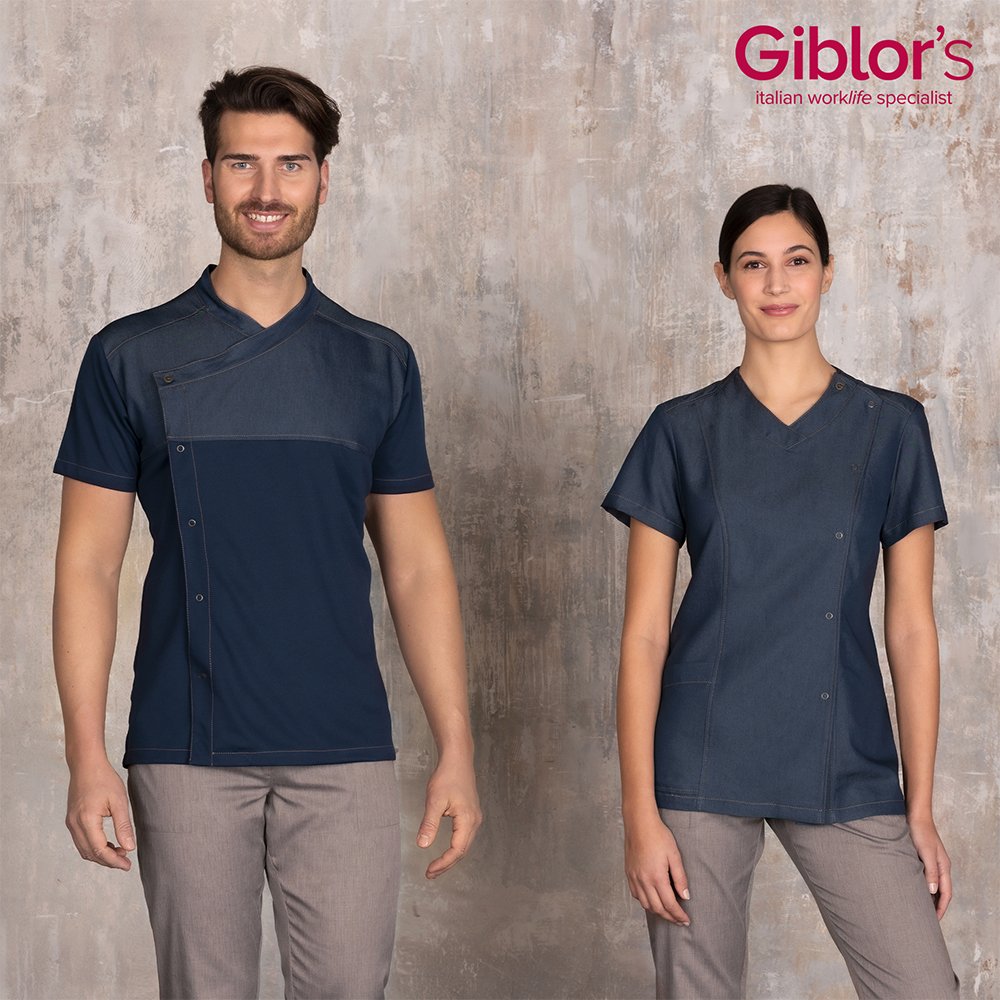 CHAQUETA LAPO JEANS AZUL M/C GIBLOR'S - Imagen 3