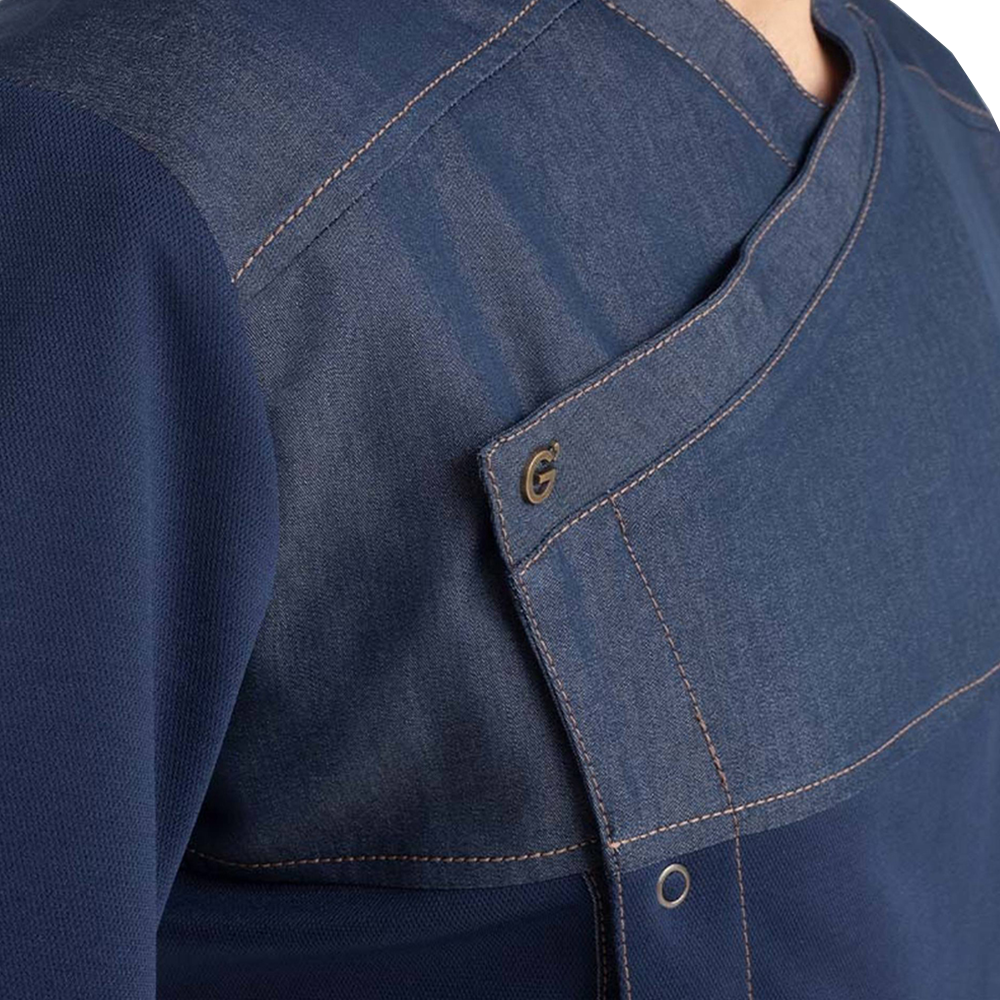 CHAQUETA LAPO JEANS AZUL M/C GIBLOR'S - Imagen 2