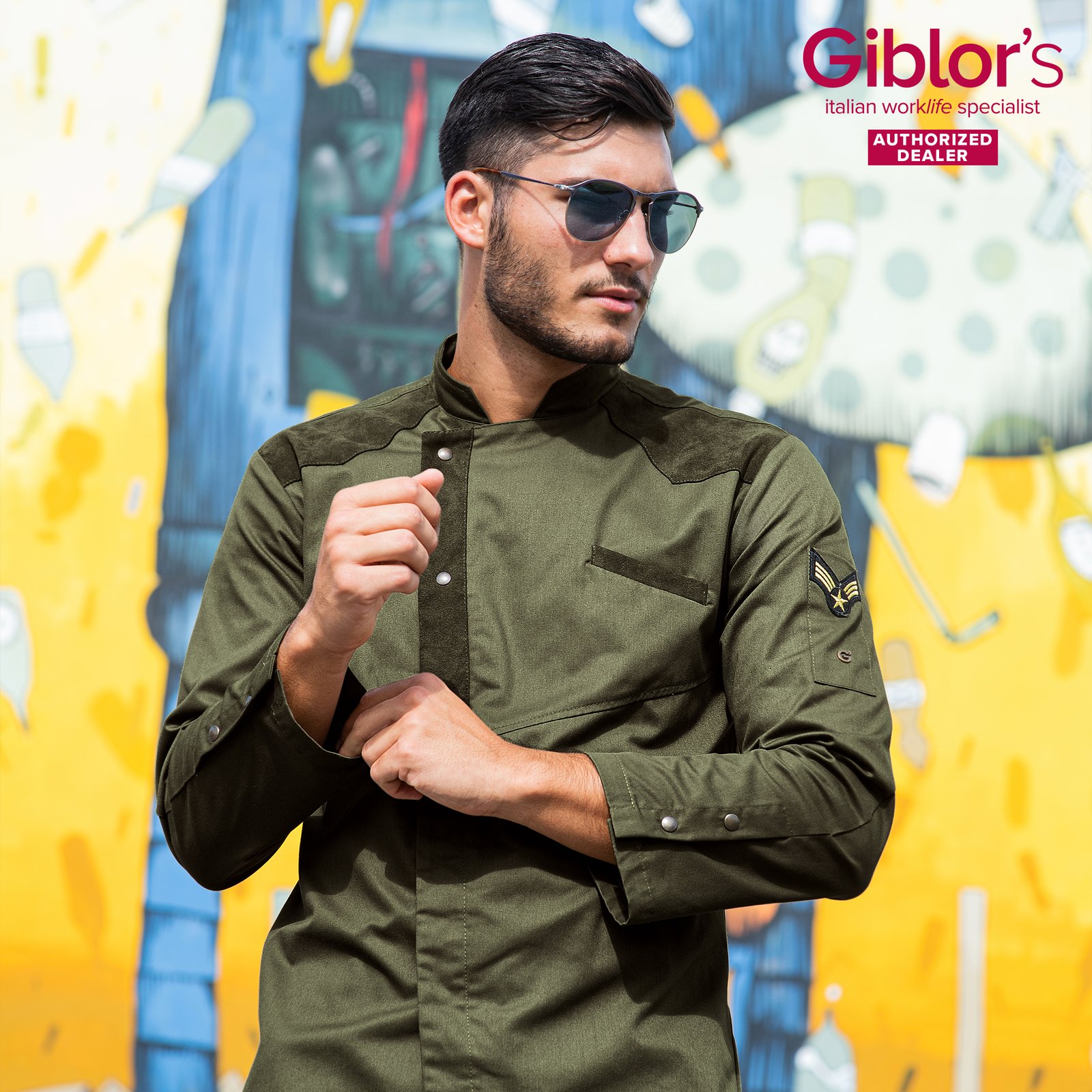 CHAQUETA GOOSE VERDE MILITAR GIBLOR'S - Imagen 2