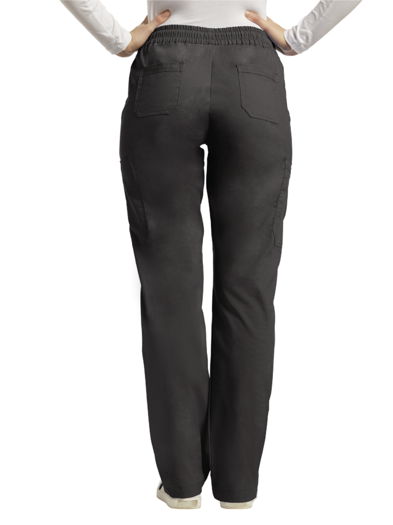 PANTALON SCRUBS 304 MUJER NEGRO WHITE CROSS