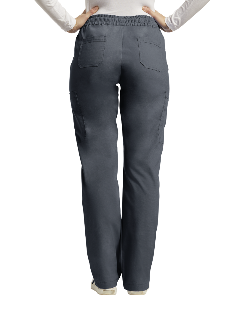 PANTALON SCRUBS 304 MUJER GRIS WHITE CROSS
