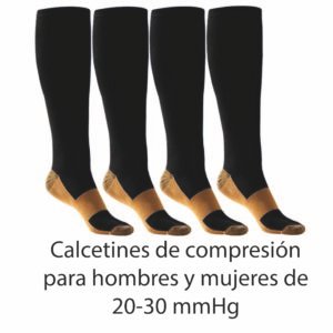 CALCETIN COMPRESION UNISEX 20-30 MMHG L/XL NEGRO