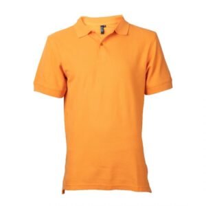 POLERA PIQUÉ HOMBRE NARANJA M/C